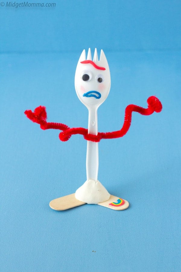 DIY Forky Toy Story 4 Movie Craft (How To Make Forky) • MidgetMomma